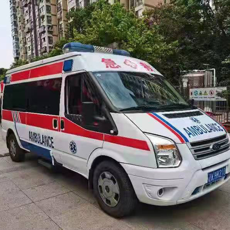 海丰长途救护车护送病人返乡